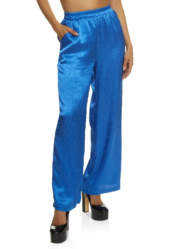 Satin Palazzo Pants