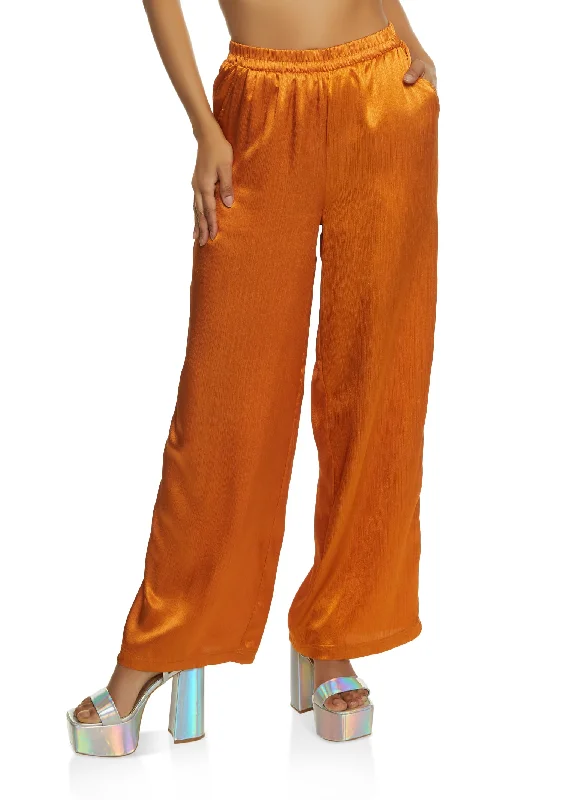 Satin Palazzo Pants