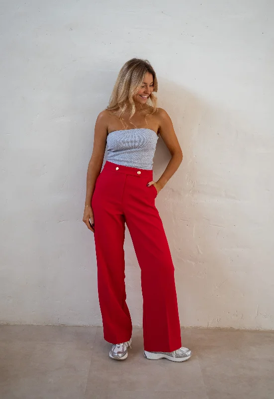 Red Maona Pants