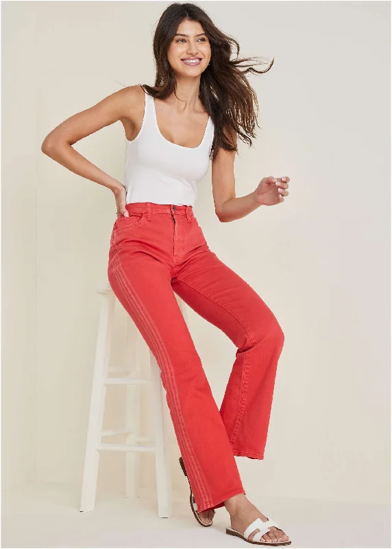 Americana Bootcut Jeans  - Scarlet