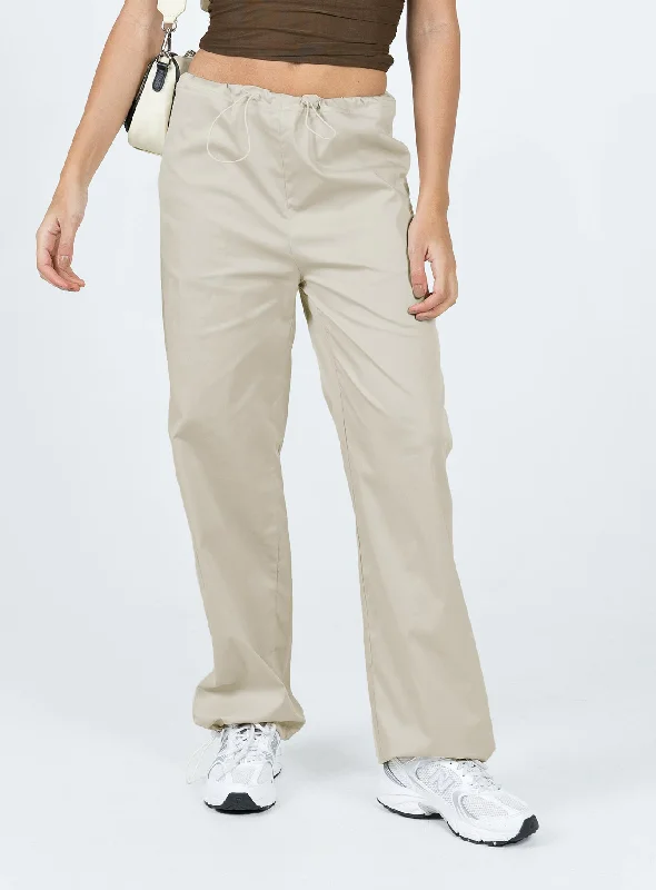 Connels Parachute Pants Beige