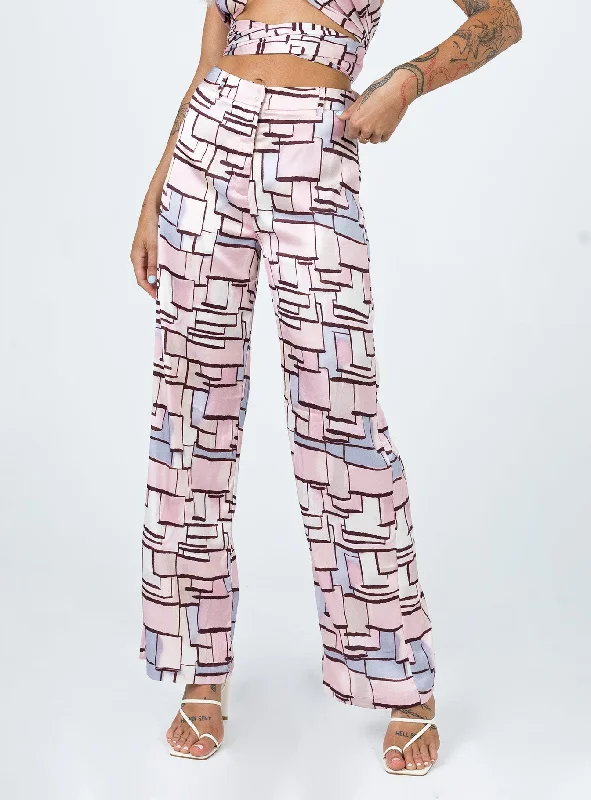 Sara Pants Pink Multi