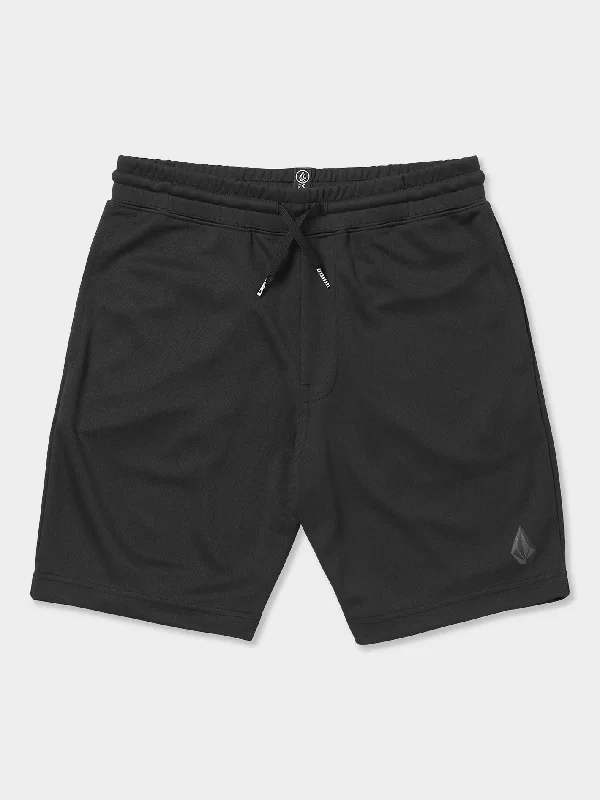 Big Boys So Meshed Up Elastic Waist Shorts - Black