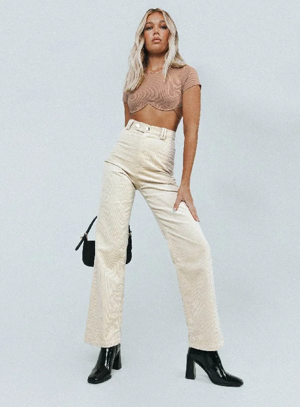 Uptown Cord Pant Beige