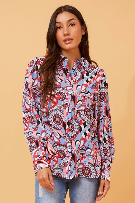 VELLE FLORAL BOHO SHIRT