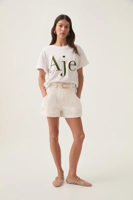 Alice Embroidered Logo Tee