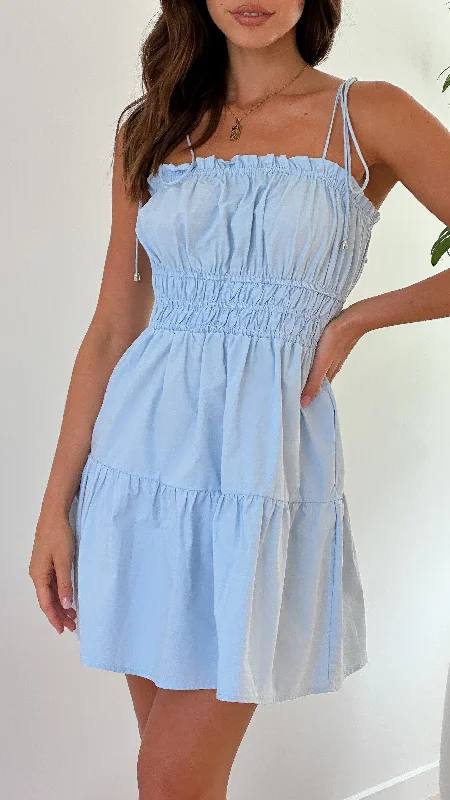 Cely Mini Dress - Blue