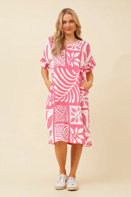 JIRRA PATCHWORK PRINT DRESS