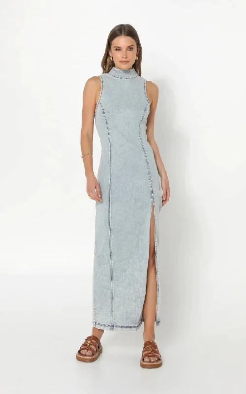 Madison The Label - Belle Denim Maxi Dress