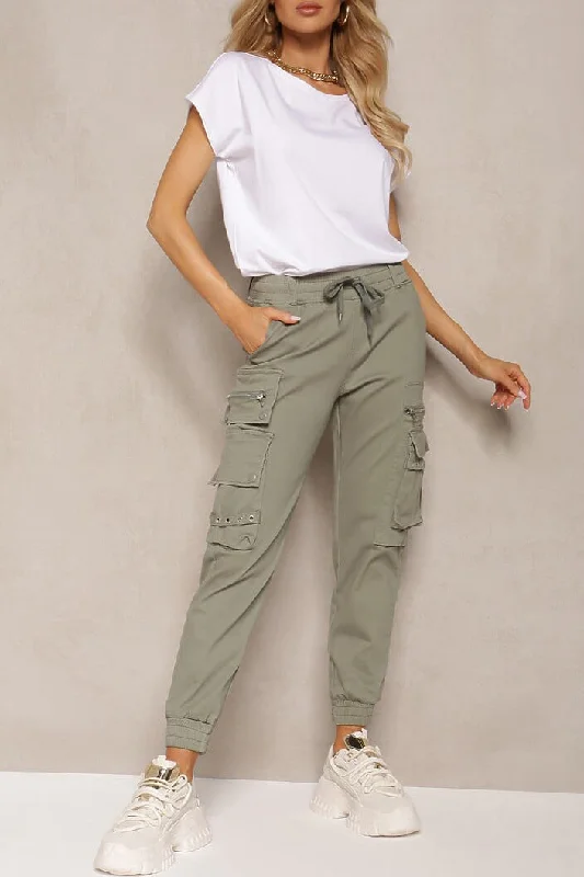 Nolan Khaki Cargo Trousers