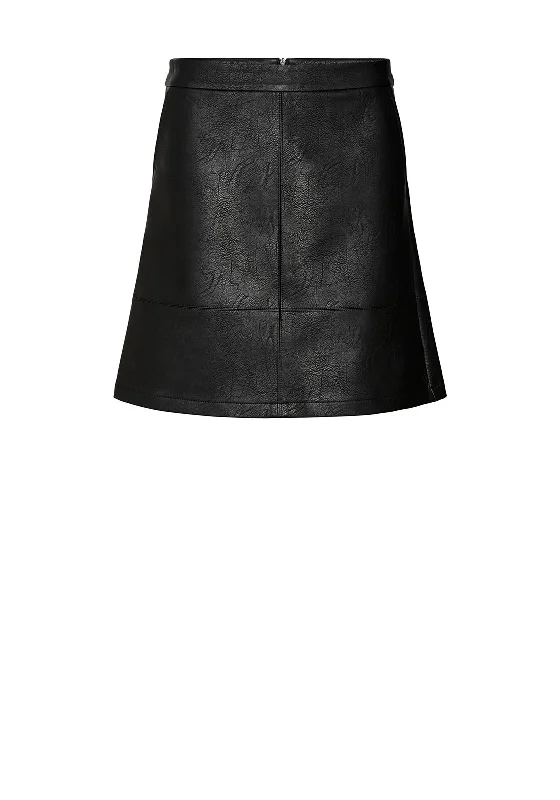 Vero Moda Ida Faux Leather Mini Skirt, Black