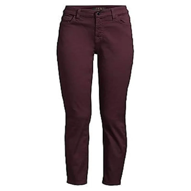 7 For All Mankind Women's Sateen Ankle Skinny Jeans Purple Size 6