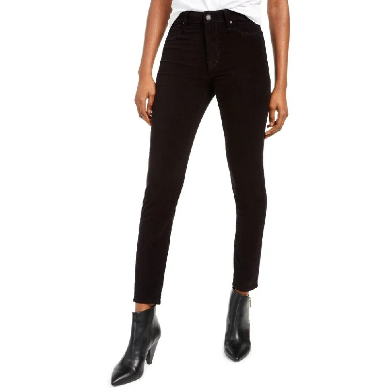 Articles of Society Women's Hilary Velvet High Rise Jeans Black