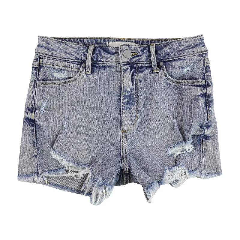 Articles of Society Womens Meredith Casual Denim Shorts, Blue, 27