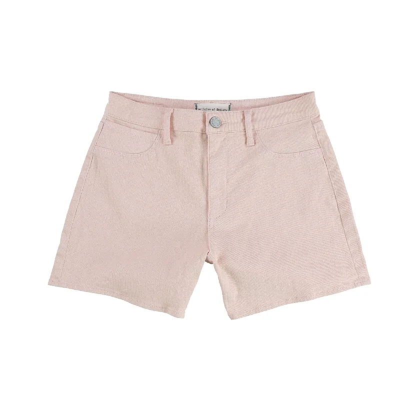 Articles of Society Womens Solid Casual Denim Shorts, Pink, 26