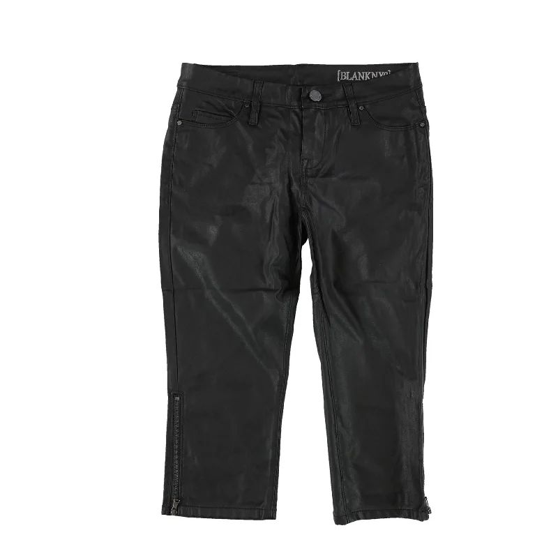 [Blank Nyc] Womens Vegan Leather Casual Capri Pants