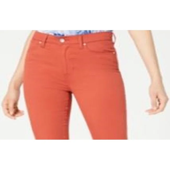 Celebrity Pink Women's High Rise Ankle Jeans Orange Size 0