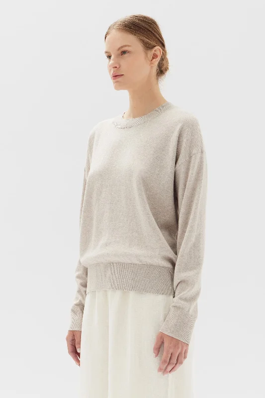 Cotton Cashmere Lounge Sweater