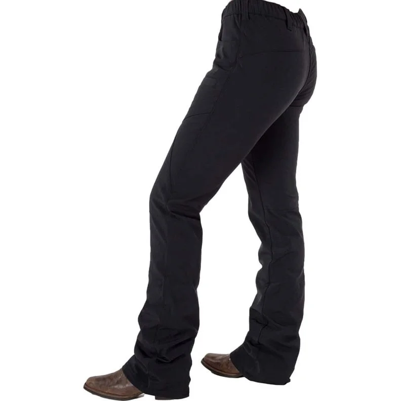 Cowgirl Tuff Western Pants Womens Work Hard Play Hard Black JWOHPD