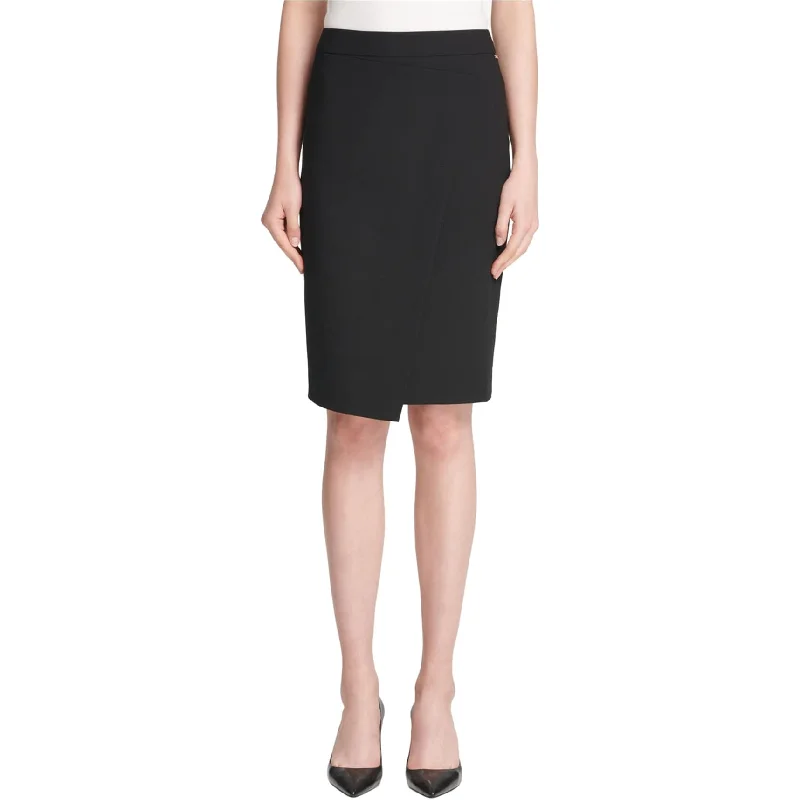 Dkny Womens Crossover Asymmetrical Skirt