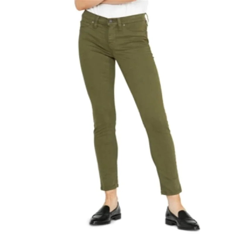 Hudson Women's Nico Ankle Denim Mid Rise Jeans Green Size -31