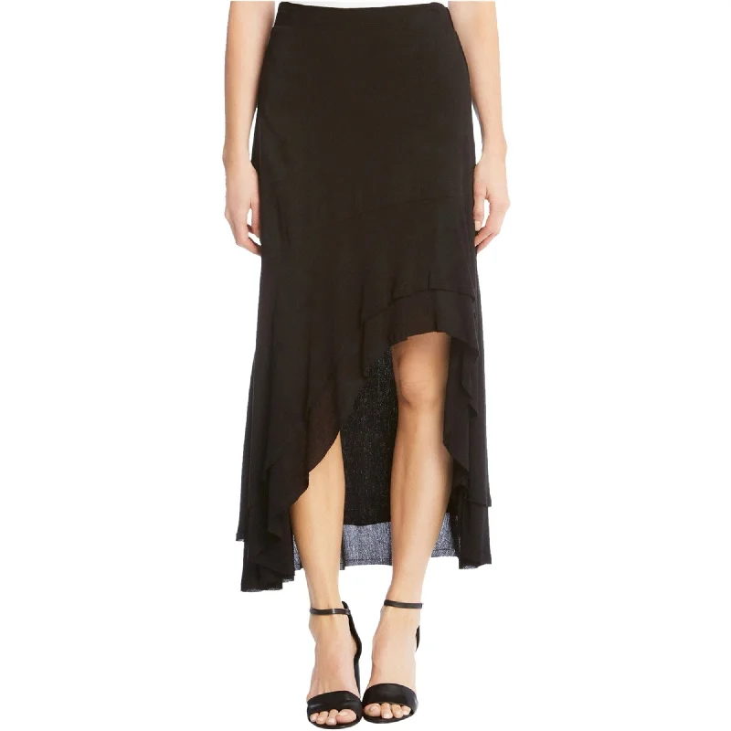 Karen Kane Womens Raw-Hem Tiered Skirt