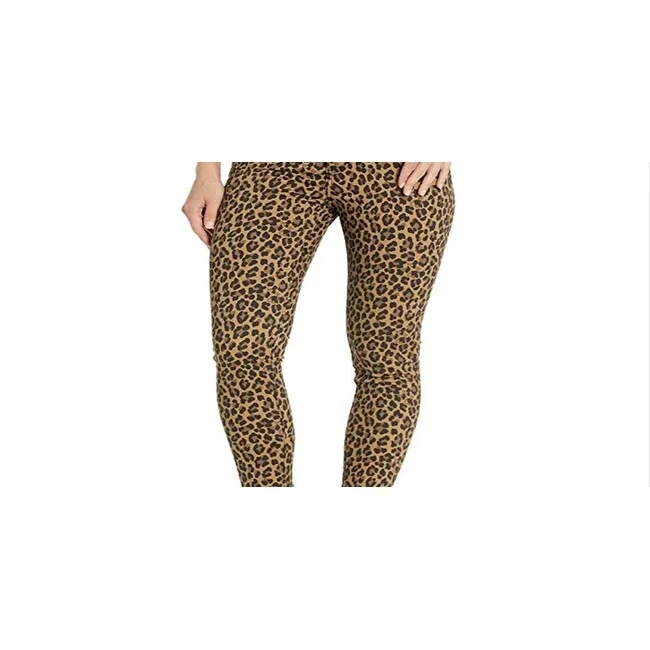 Levi's Women's 720 High Rise Super Skinny Leopard Print Jeans Gold Size 29X30