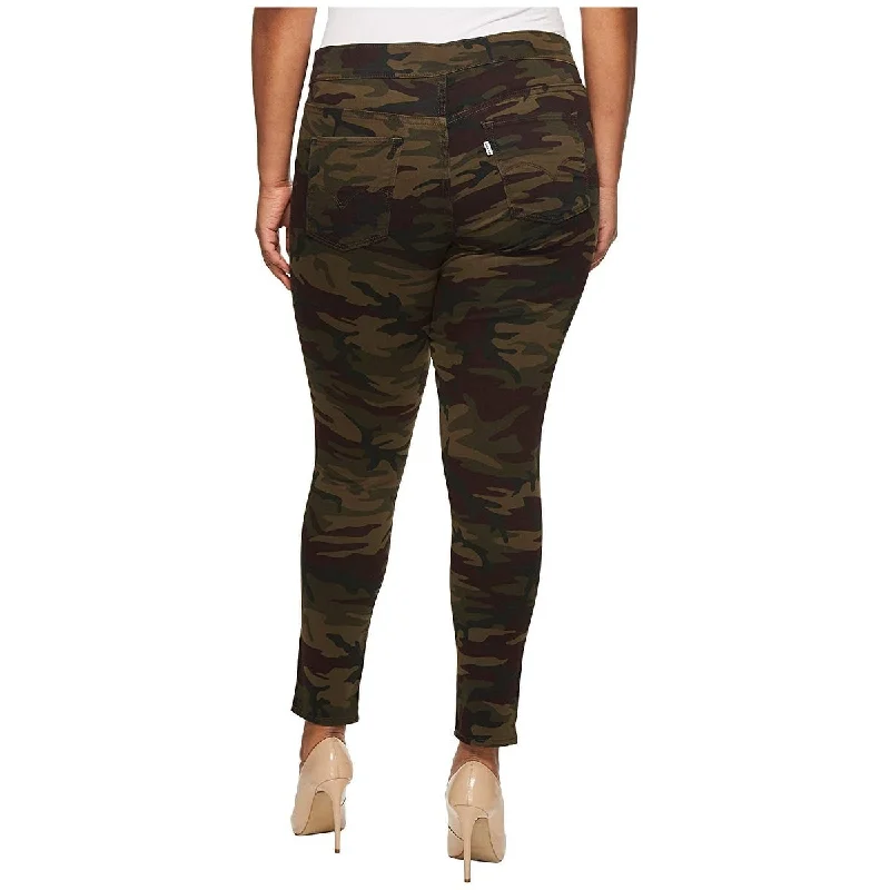 Levi's Women's Camo Pull On Leggings Green Size 24W