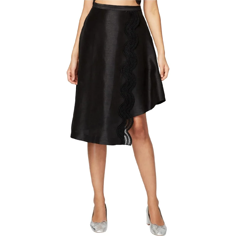 Rachel Roy Womens Lace-Insert A-Line Asymmetrical Dress