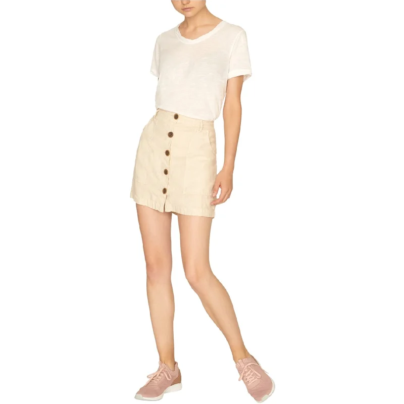 Sanctuary Clothing Womens Button-Front Mini Skirt