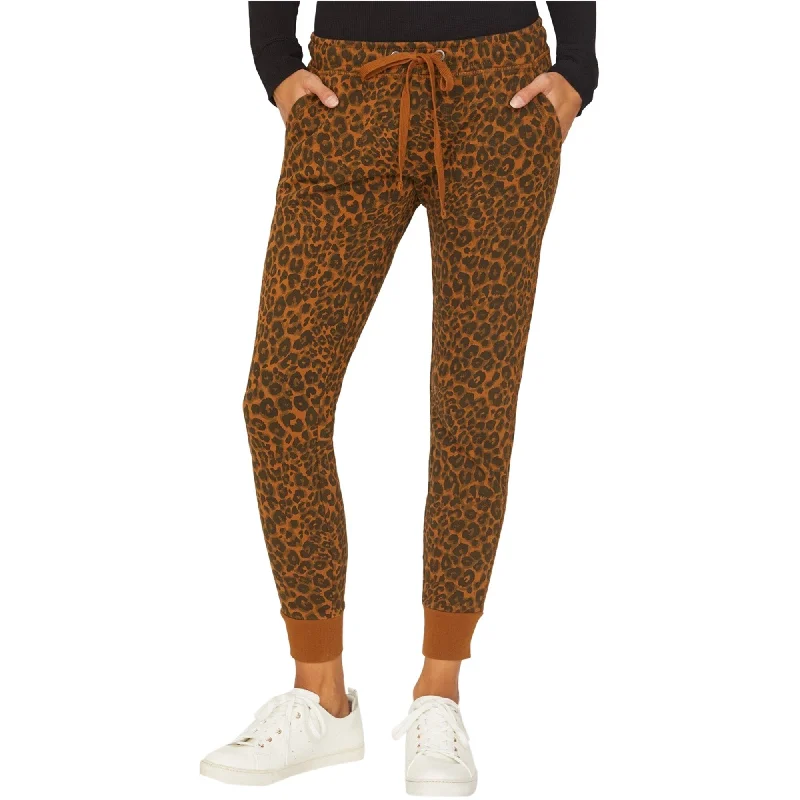 Sanctuary Clothing Womens Leopard Casual Jogger Pants, Brown, X-Small