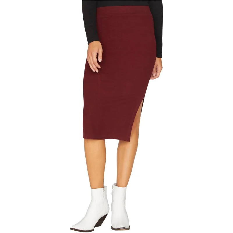 Sanctuary Clothing Womens Ribbed Pencil Skirt