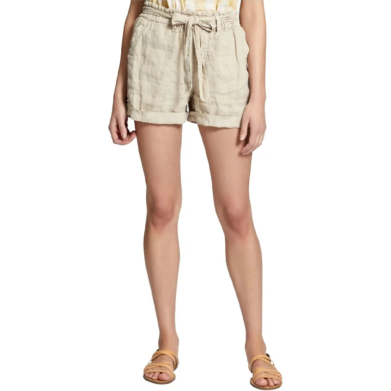 Sanctuary Clothing Womens Tie Waist Casual Walking Shorts, Beige, X-Small