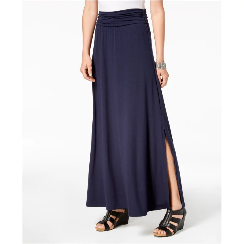 Style & Co. Womens Comfort-Waist Maxi Skirt, Blue, Small