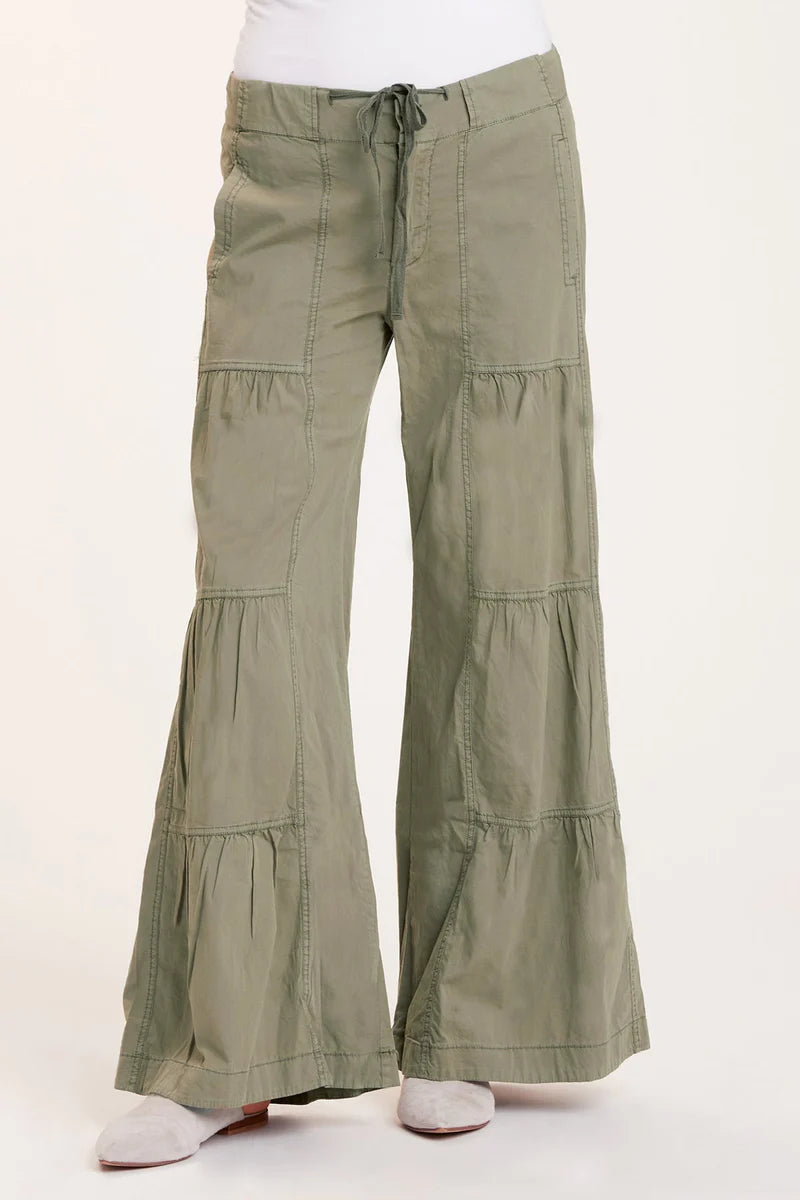 Terraced Wide Leg Pant - Hillside Pigment