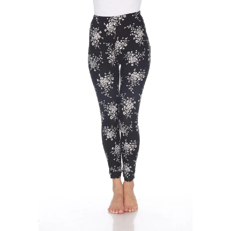 White Mark Women's One Size Fits Most Printed Leggings