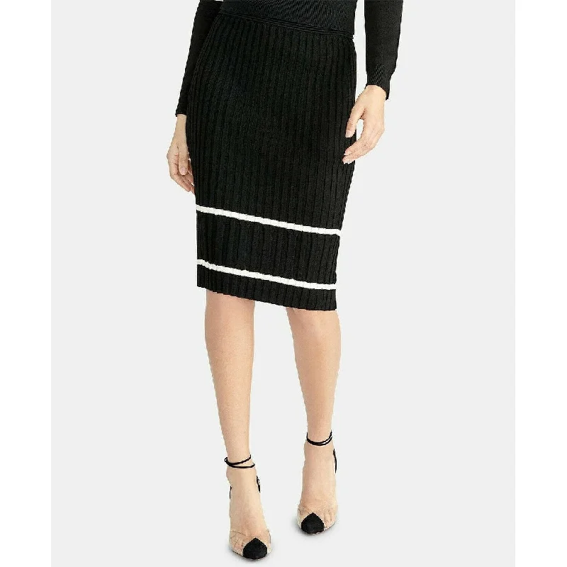 Rachel Rachel Roy Women's Pencil Sweater Skirt Black Size Extra Large