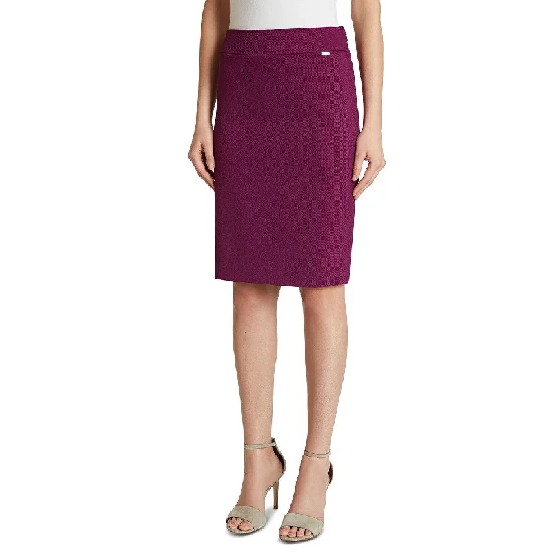 Tahari A SL Women's Twill Pencil Skirt Purple Size 12